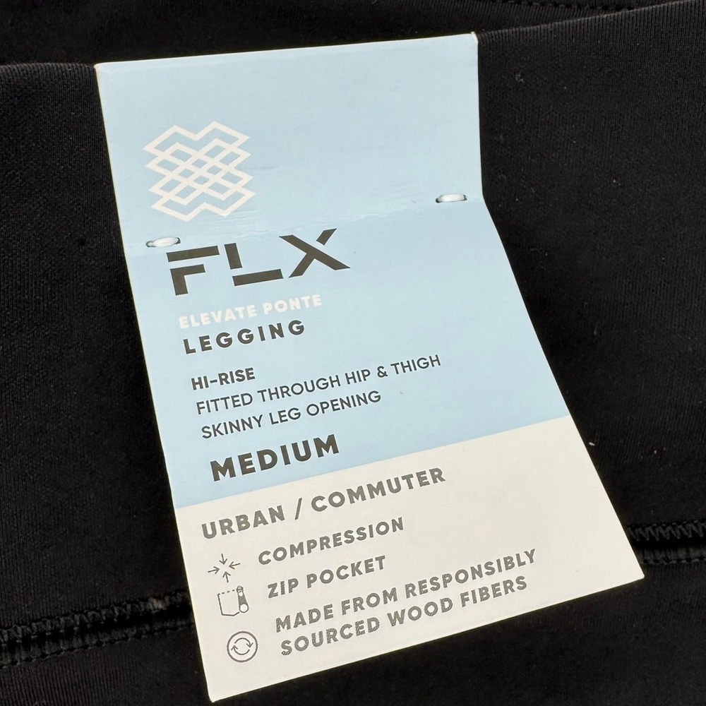 NWT FLX Urban Commuter Compression Leggings | Black | Size Medium - Picture 2 of 6